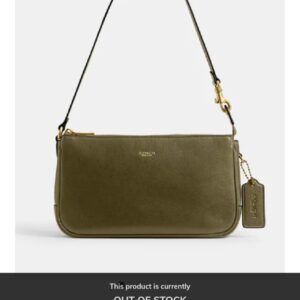 coacch plaza 18 small shoulder bag olive green with og box & dust cover olive green cn101