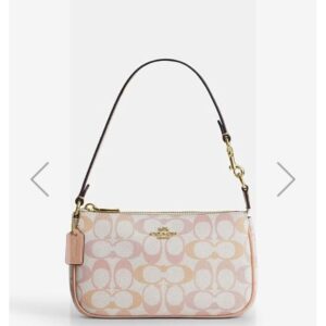 coacch nolita 19 pretty signature canvas shoulder bag with og box & dust cover pretty signature cn101