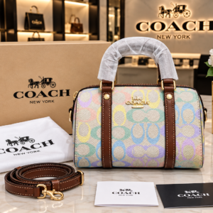 coac rowan speedy mini duffle bag with box 6751
