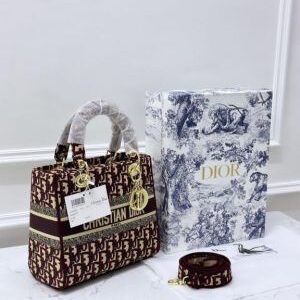 christian dio lady bag with brand box gry carry bag 6754