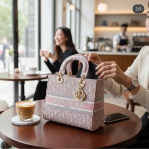 christian dio lady bag with brand box gry carry bag 6138