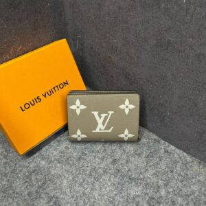 louiis vuitton portefeuille clea bifold khakhi wallet monogram empreinte tourterelle with og box dust cover & carry bag m80152 khakhi silk screen